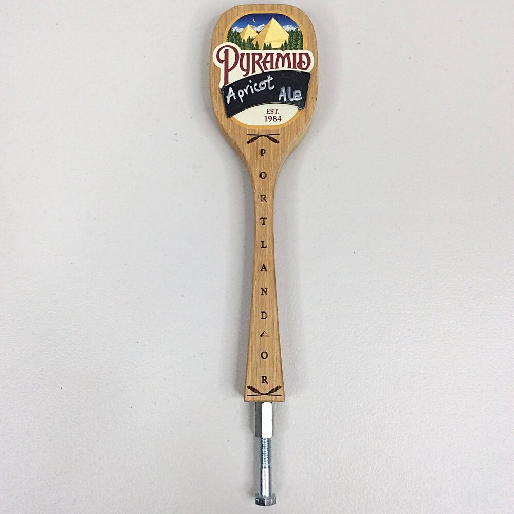Pyramid Brewing Beer Tap Handle Apricot Ale Indian Pale Lager‎ Portland Oregon